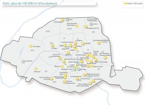 100 000 m² d'incubateurs à Paris